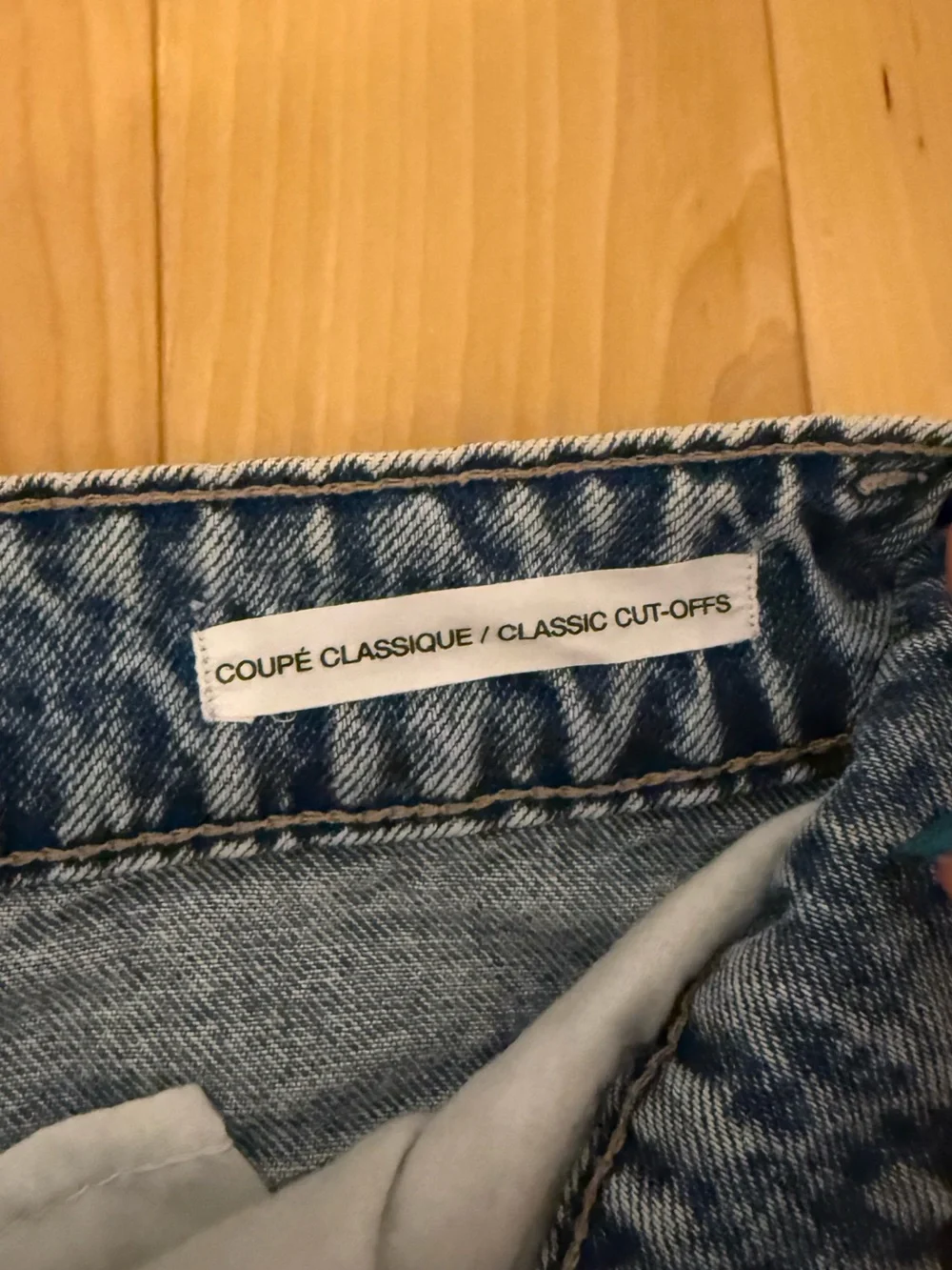 GARAGE Denim Distressed Blue Jean Shorts